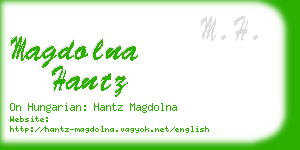 magdolna hantz business card